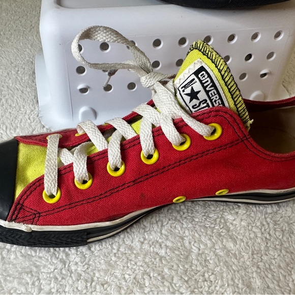 Converse Red and Yellow Sneakers - Picture 2 of 10